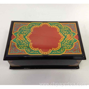 Eid Mubarak Gift Box Glossy Wooden Dates Boxes